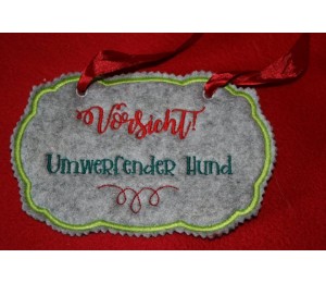 Stickserie - ITH Türschilder Hunde